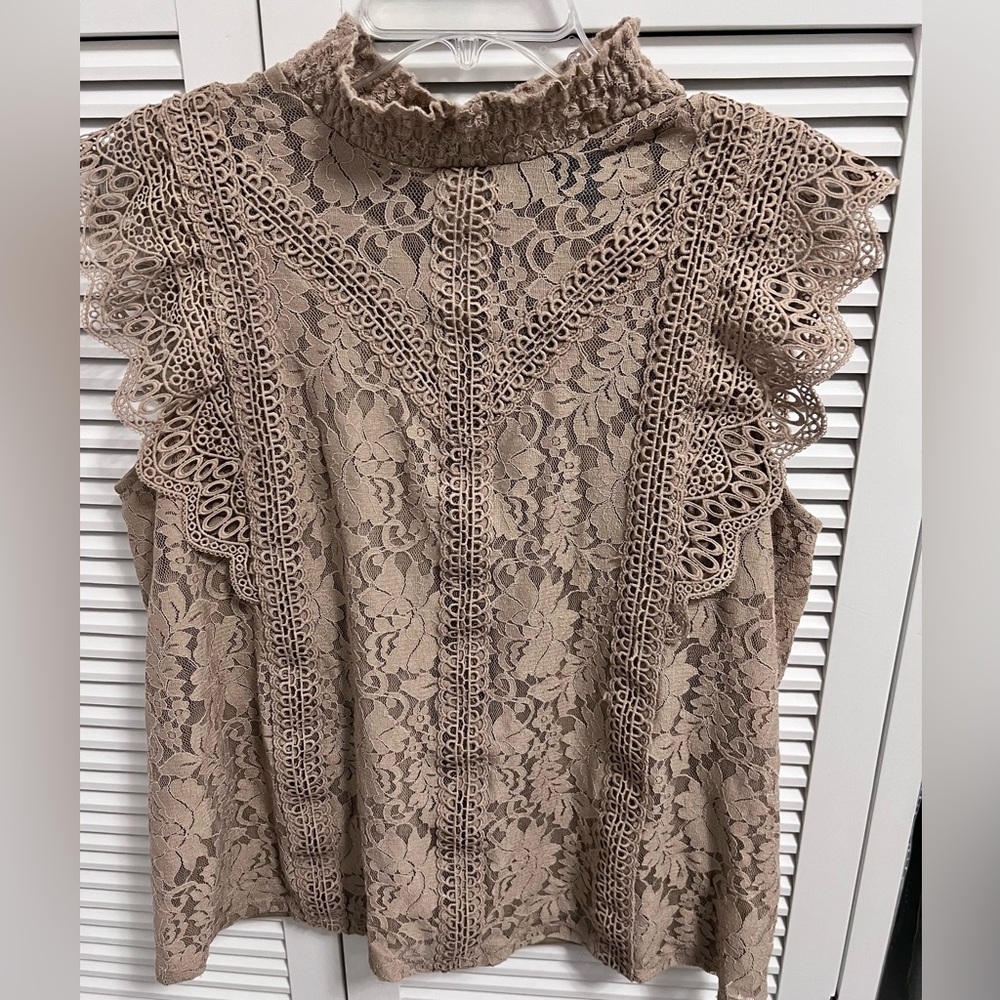 Sleeveless Crochet Blouse